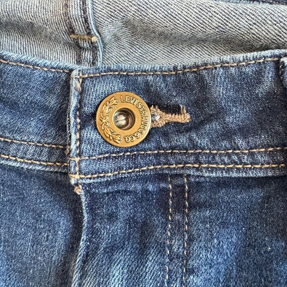 Levis Curvy 529 Womens Skinny Leg Jeans Size 10 Mid-Rise Stretch Blue Denim - Picture 8 of 12